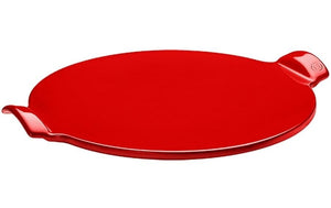 Pizzastein Ø 36.5 cm Rund, Rot - MEGART