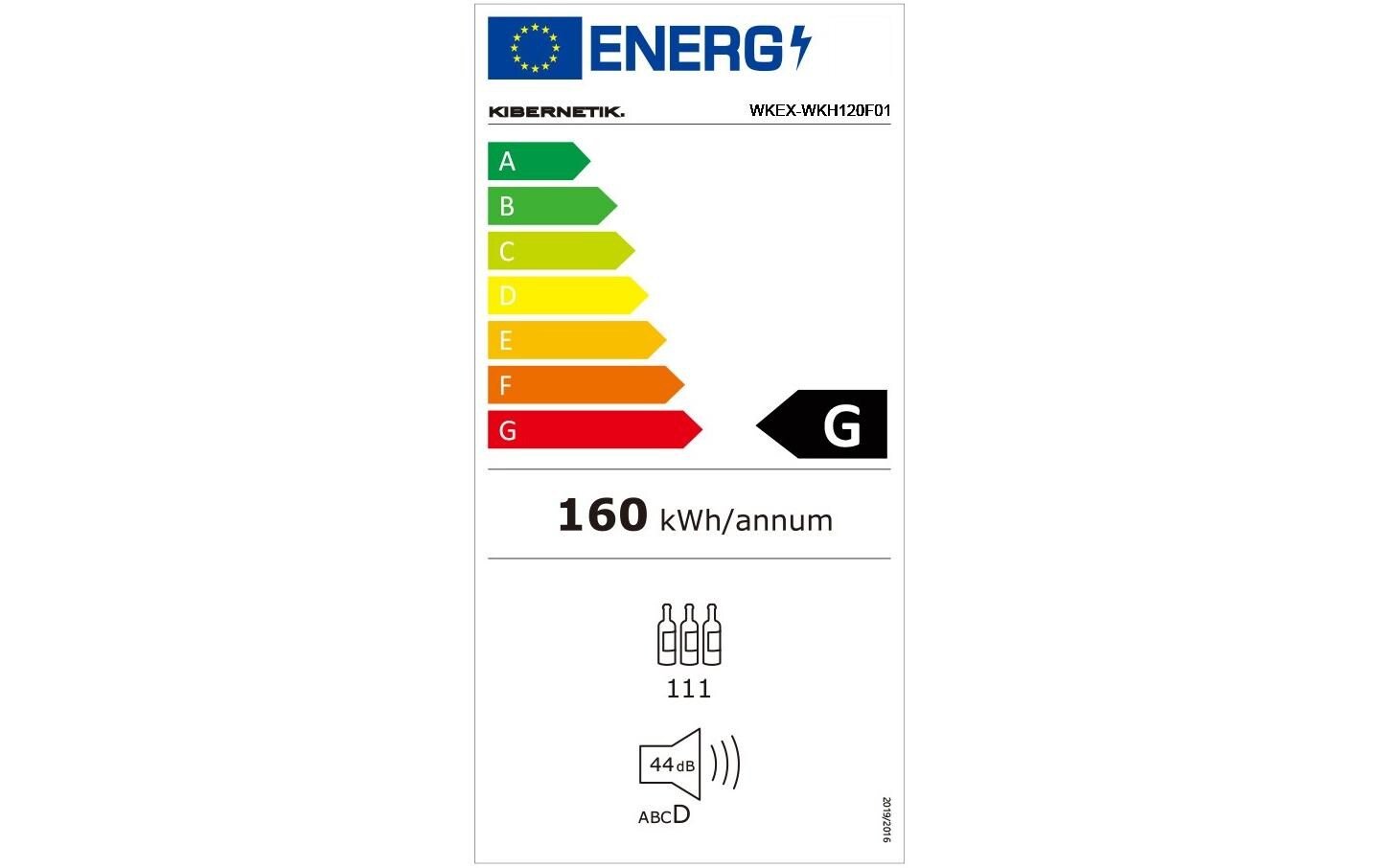 Weinklimaschrank WKH120F01 Schwarz, Rechts - MEGART