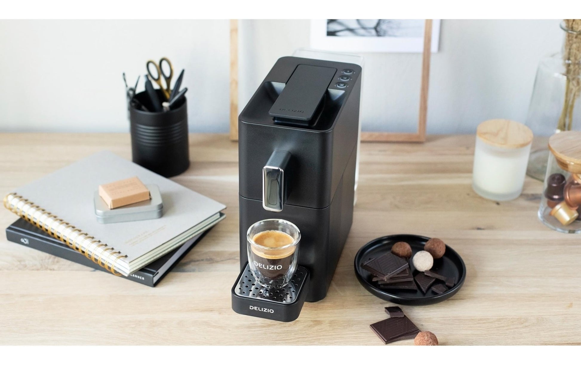 Kapselmaschine Carina Midnight Schwarz - MEGART