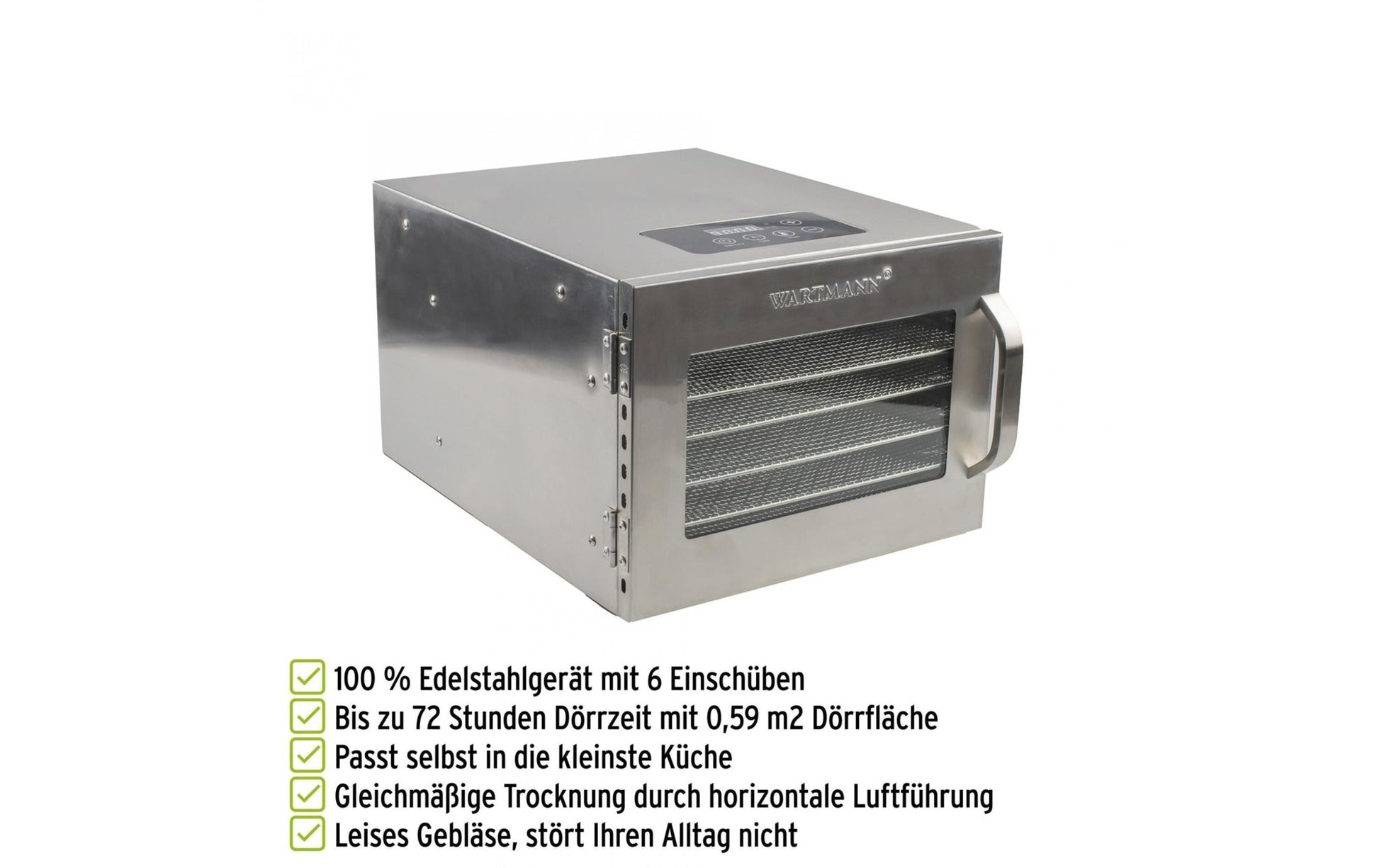 Dörrgerät WM - 2006 DH Edelstahl - MEGART