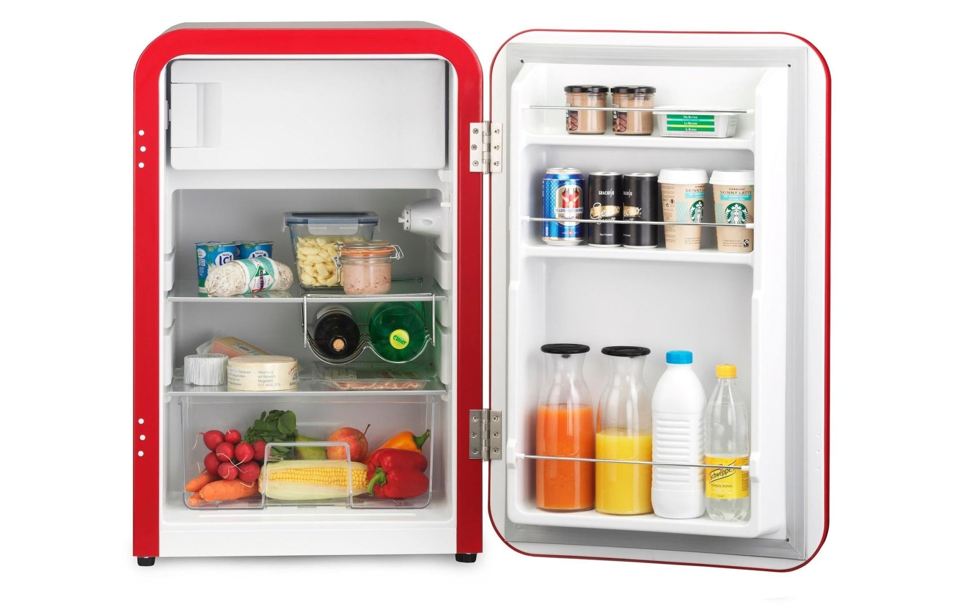 Kühlschrank Frescolino Classic 107 Rot - MEGART