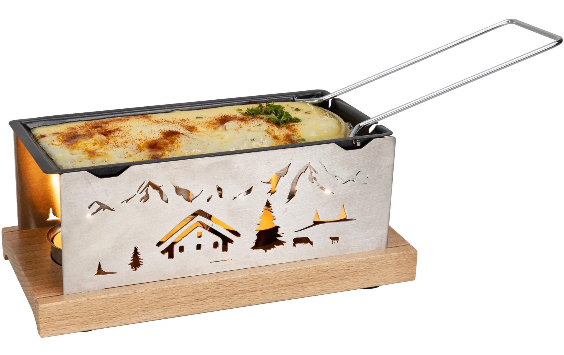 Teelicht - Raclette Bergdorf Silber - MEGART