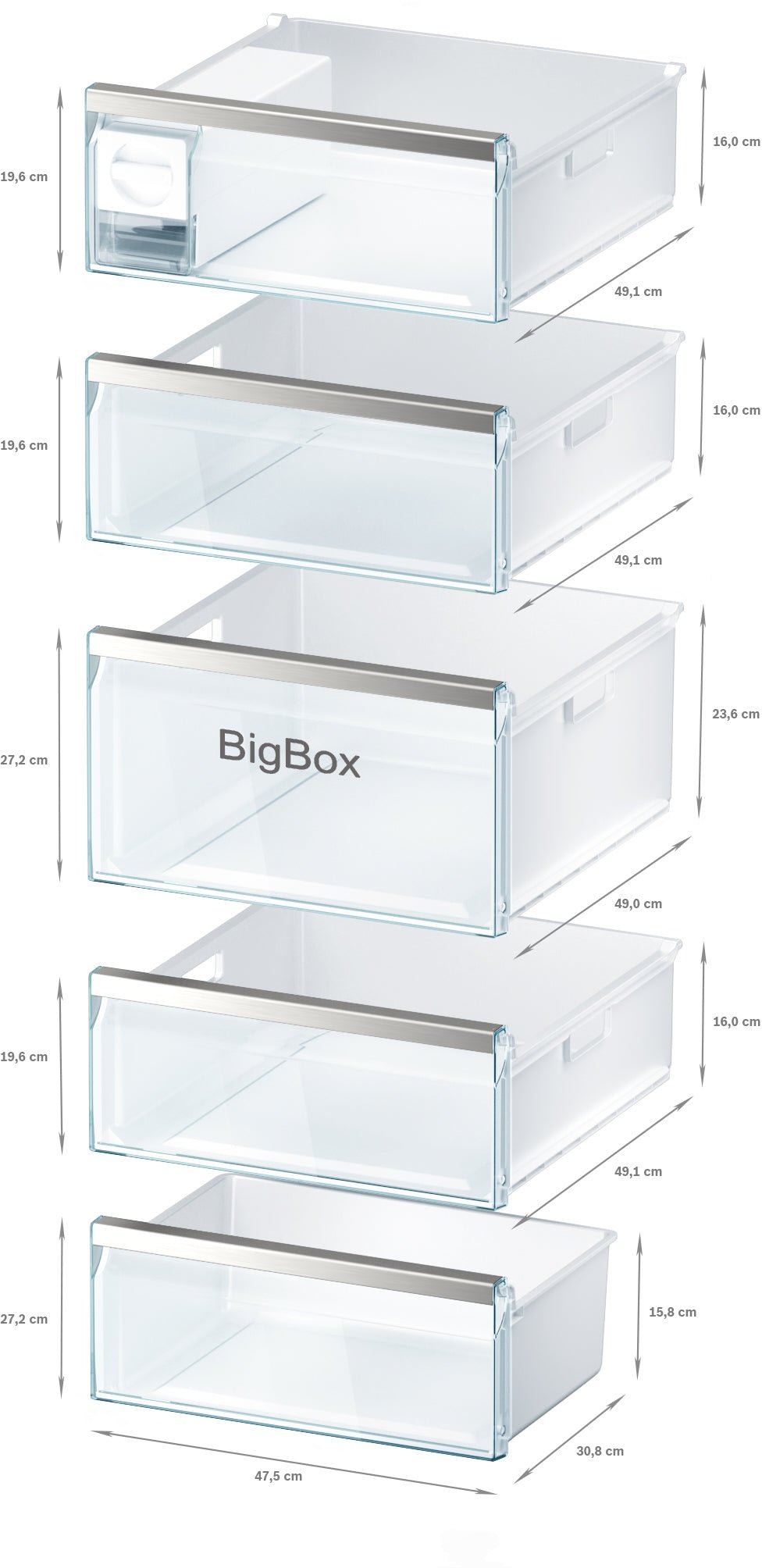 Serie 6, Freistehender Gefrierschrank, 176 x 70 cm, Weiss GSN54AWDPH - MEGART