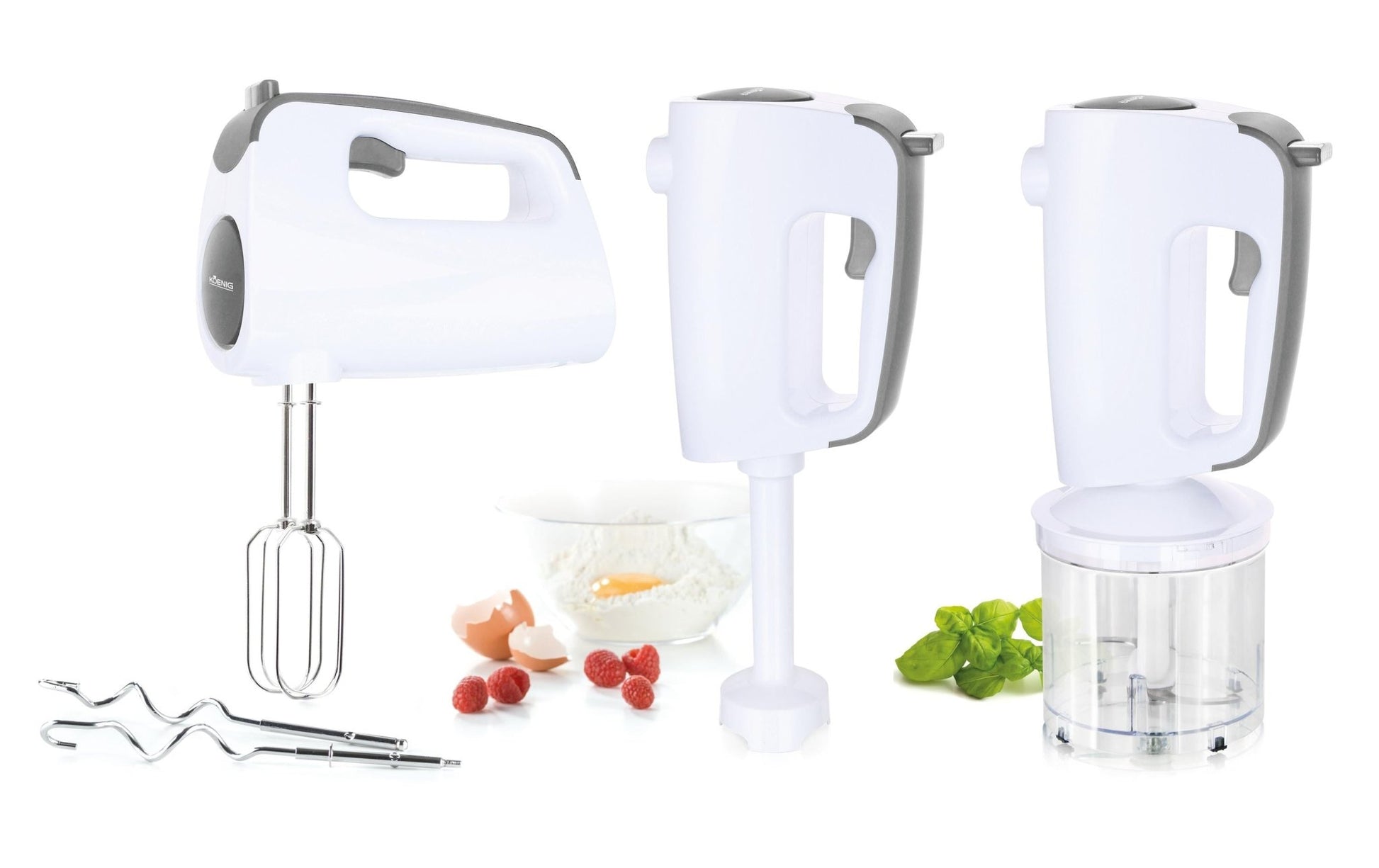 Handmixer 4 - in - 1 Weiss - MEGART