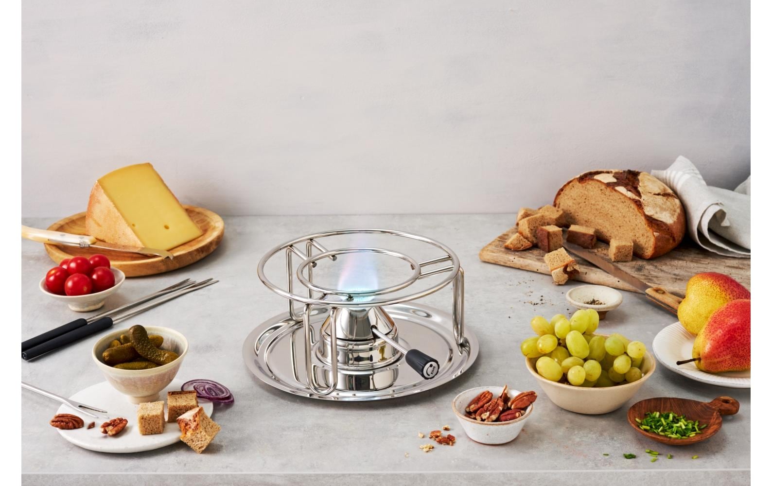 Fondue - Rechaud Classic Silber - MEGART