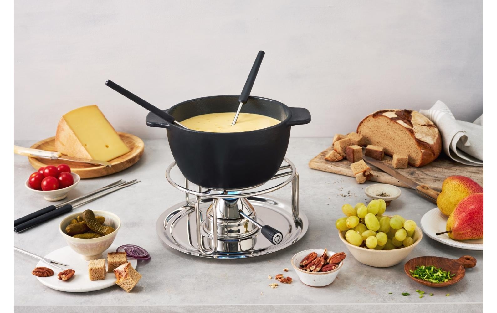 Fondue - Rechaud Classic Silber - MEGART