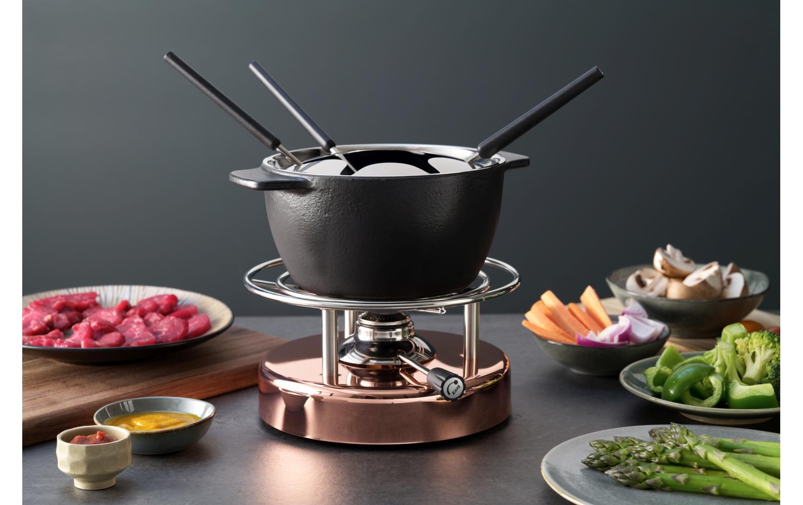 Fondue - Rechaud Longfire Silber - MEGART