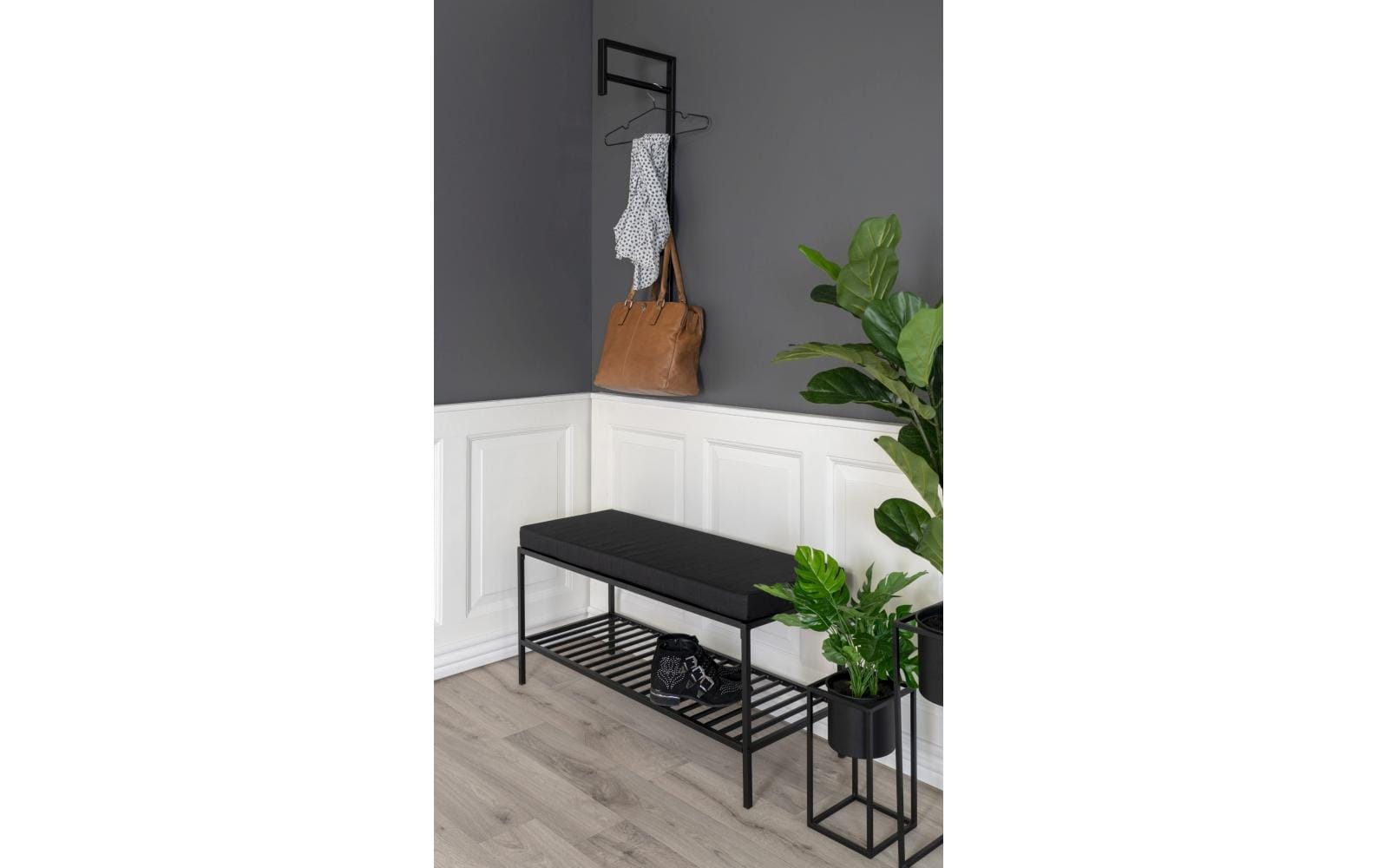 Sitzbank Vita 100 x 48.5 cm, Schwarz - MEGART