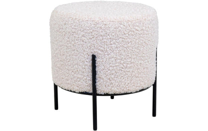 Hocker Alford 37 x 35.5 cm, Schwarz/Weiss - MEGART