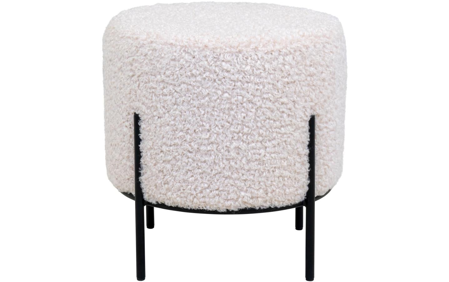 Hocker Alford 37 x 35.5 cm, Schwarz/Weiss - MEGART