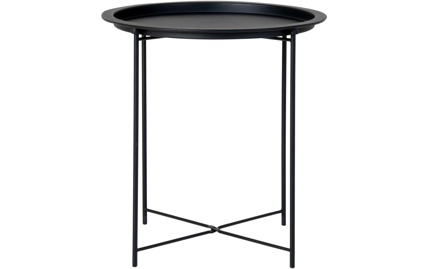 Beistelltisch Bastia 50.5 x 46.8 cm, Schwarz - MEGART