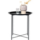 Beistelltisch Bastia 50.5 x 46.8 cm, Schwarz - MEGART