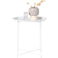 Beistelltisch Bastia 50.5 x 46.8 cm, Weiss - MEGART