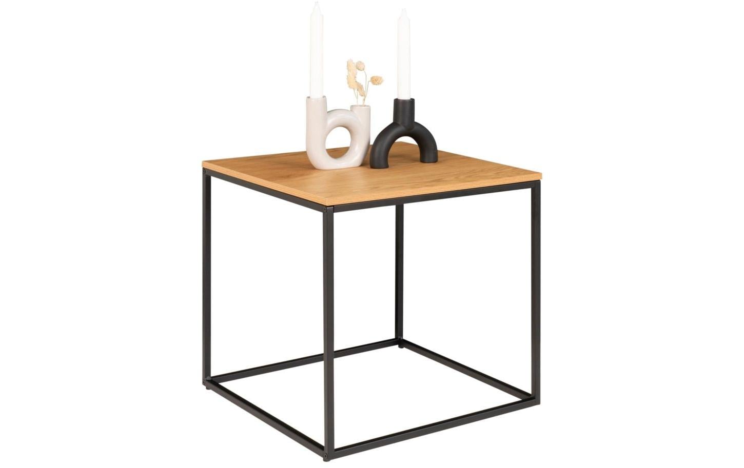 Beistelltisch Vita 45 x 45 cm, Nature/Schwarz - MEGART