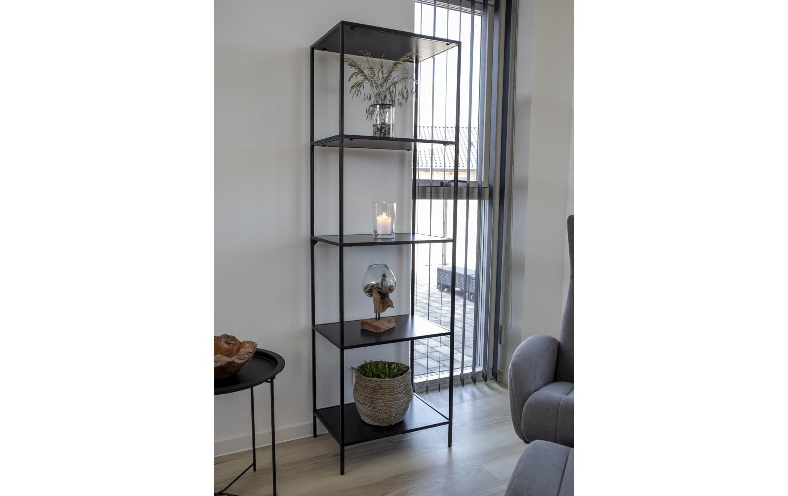 Regal Vita 170 x 51 cm, Schwarz - MEGART