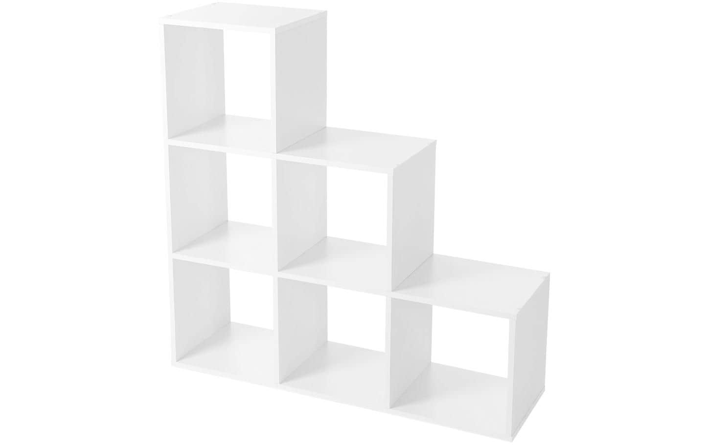 Regal mit 6 Fächern 97.5 x 97.5 cm, Weiss - MEGART