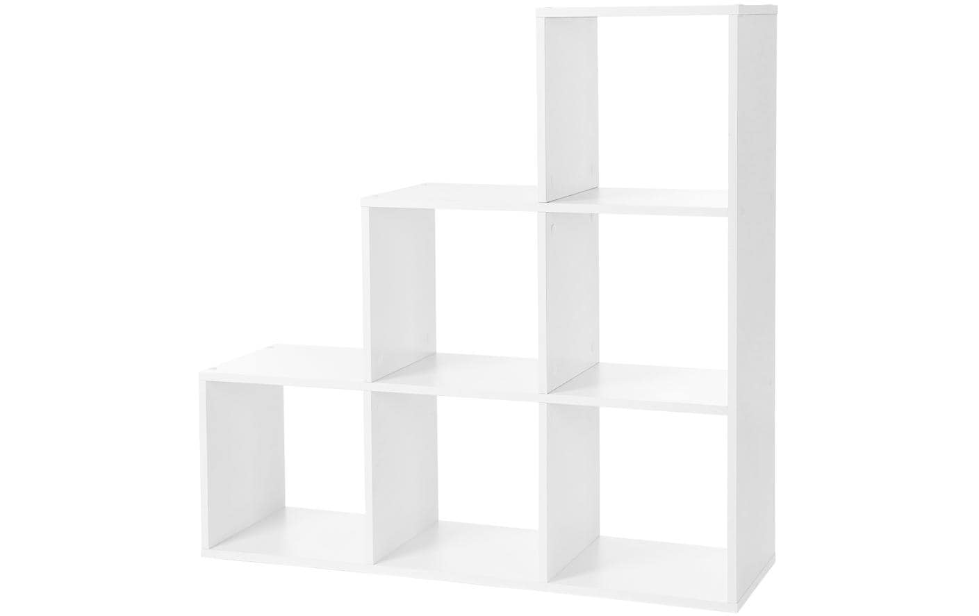 Regal mit 6 Fächern 97.5 x 97.5 cm, Weiss - MEGART