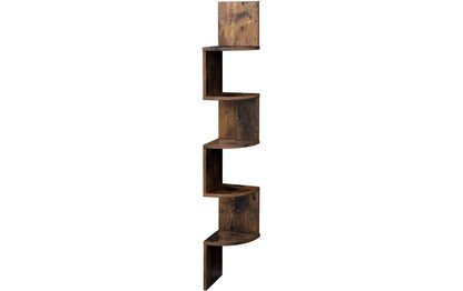 Mensola da parete con 5 livelli 20 x 127,5 cm, marrone