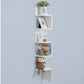 Wandregal mit 5 Ebenen 20 x 127.5 cm, Weiss - MEGART