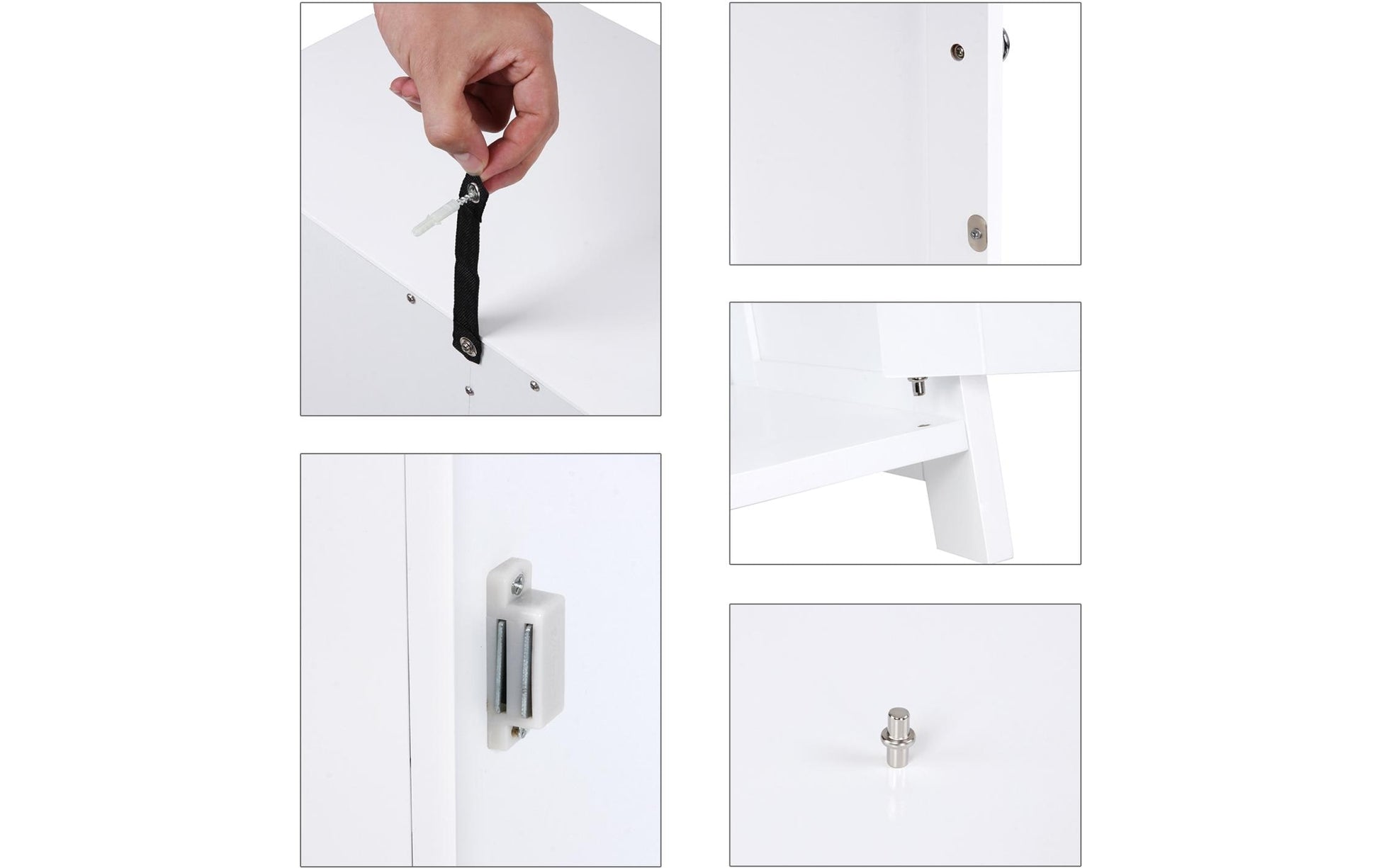 Kommode 55 x 81 cm, Weiss - MEGART