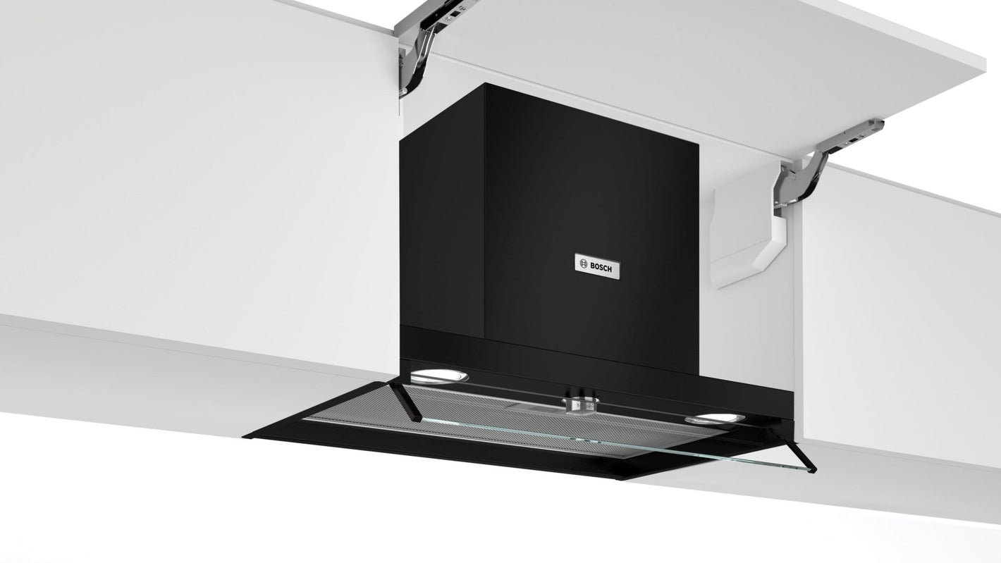 Serie 4, Integrierte Designhaube, 60 cm, Klarglas DBB66AF60 - MEGART