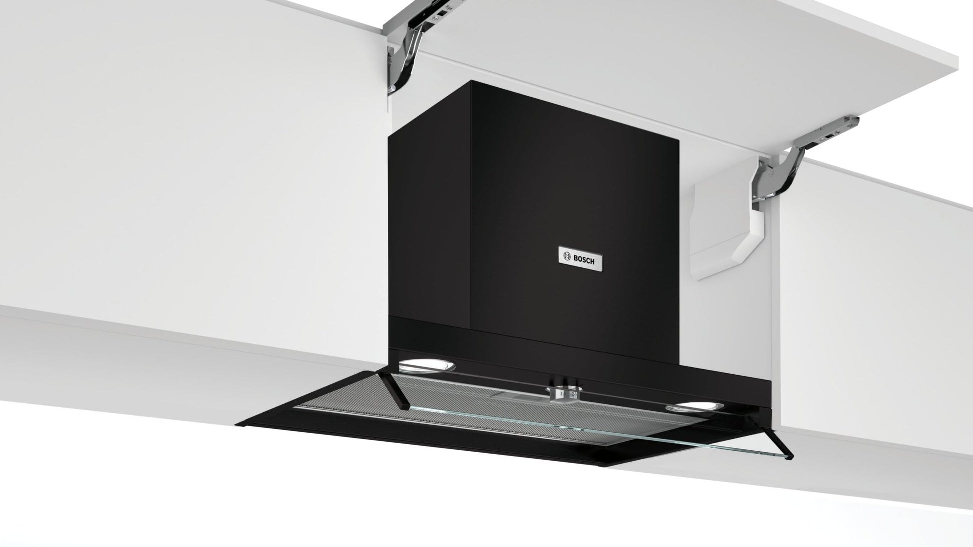 Serie 4, Integrierte Designhaube, 60 cm, Klarglas DBB66AF60 - MEGART
