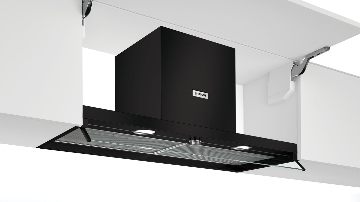 Serie 4, Integrierte Designhaube, 90 cm, Klarglas DBB96AF60 - MEGART