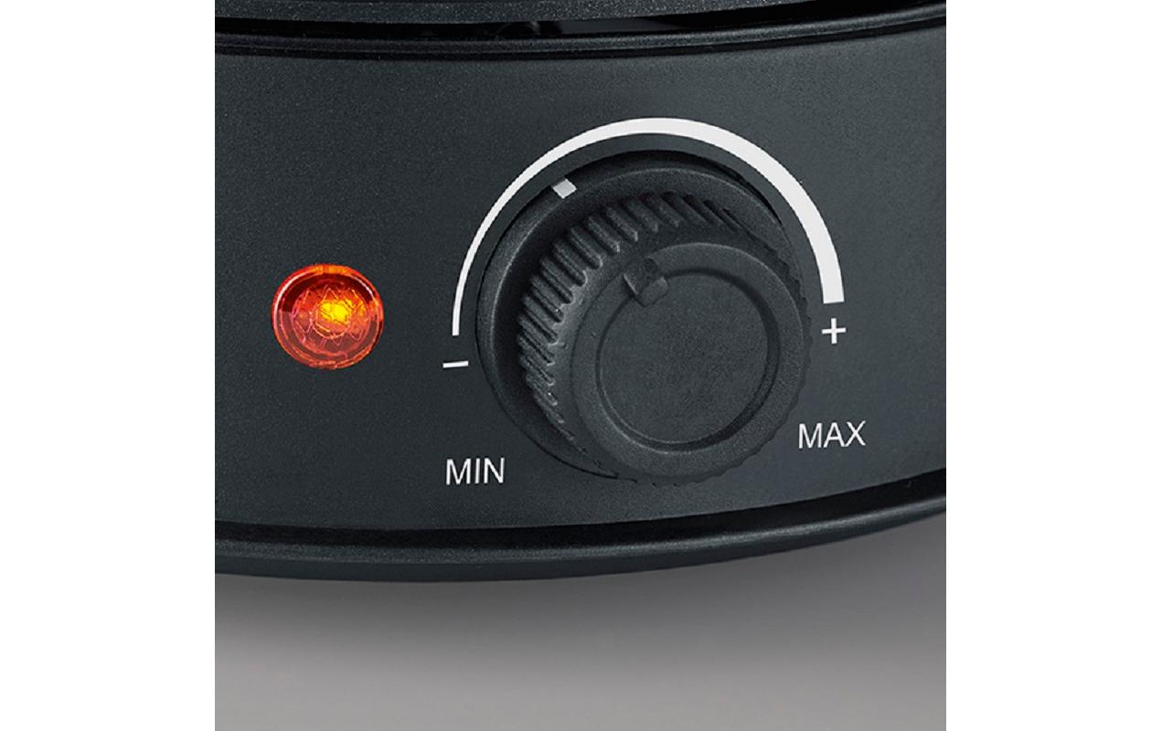 Fondue - Set All - in - One 11 Teile,Schwarz/Silber - MEGART