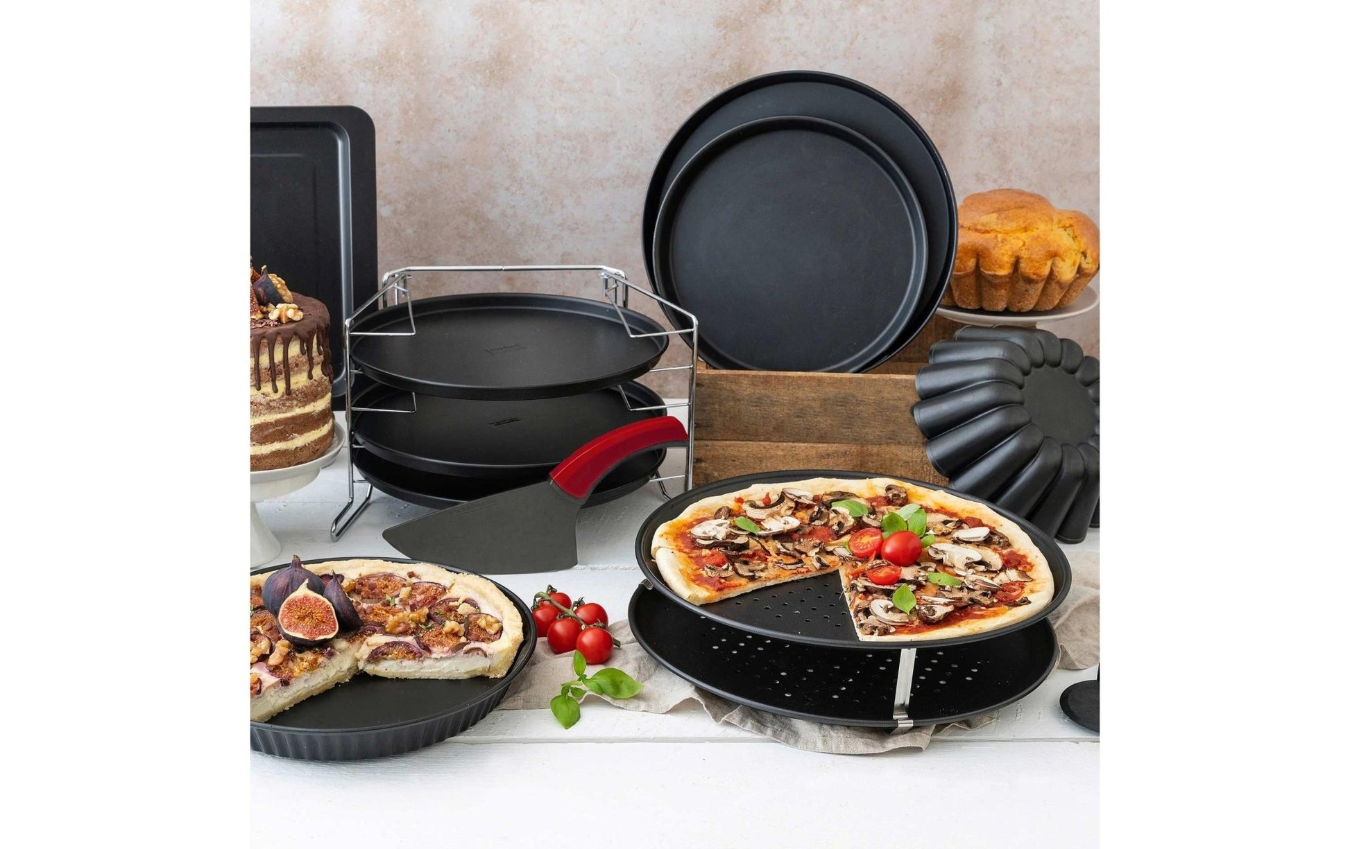 Pizzablech Special – Countries Ø 29 cm, 3 - teilig - MEGART