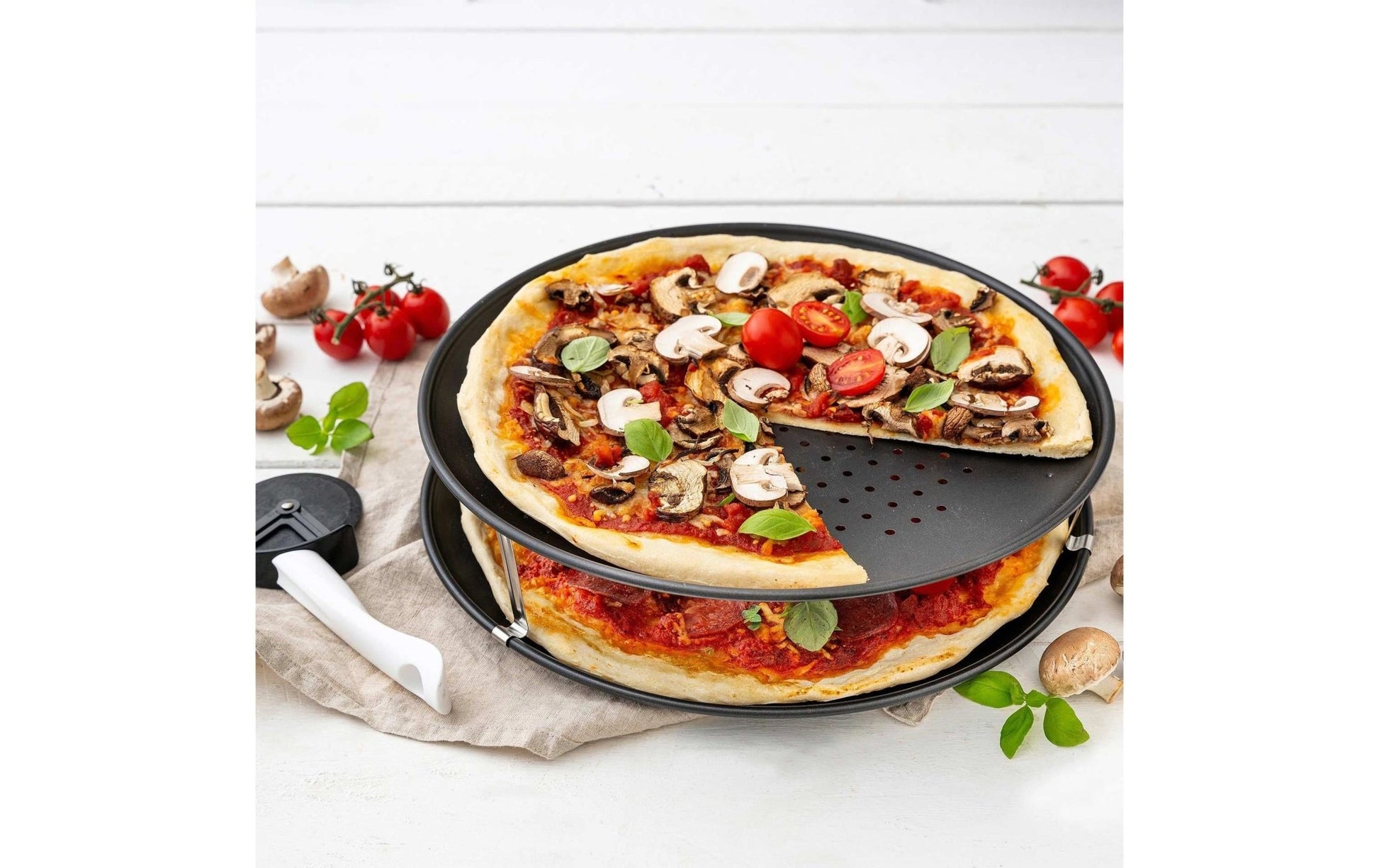 Pizzablech Special – Countries Ø 32 cm, 3 - teilig - MEGART