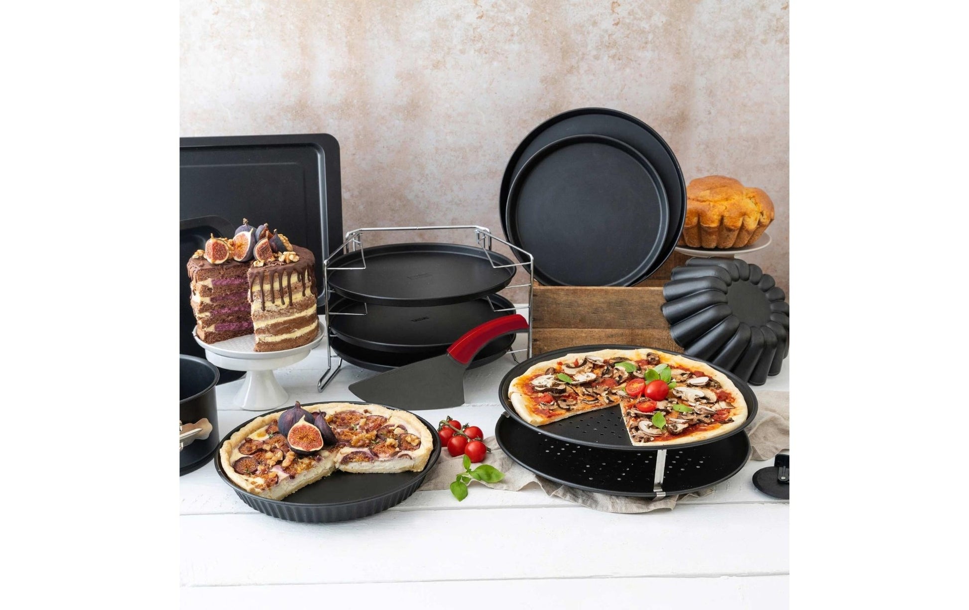 Pizzablech Special – Countries Ø 32 cm, 3 - teilig - MEGART