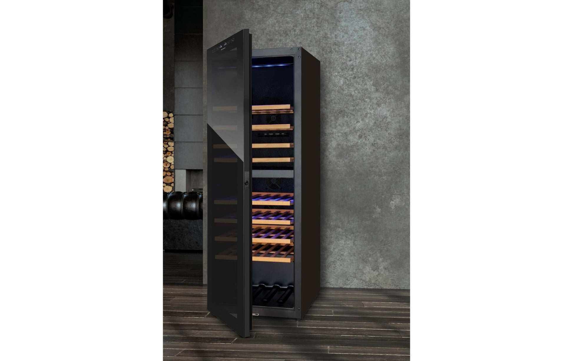 Weinklimaschrank 7743.0145 Schwarz, Links - MEGART