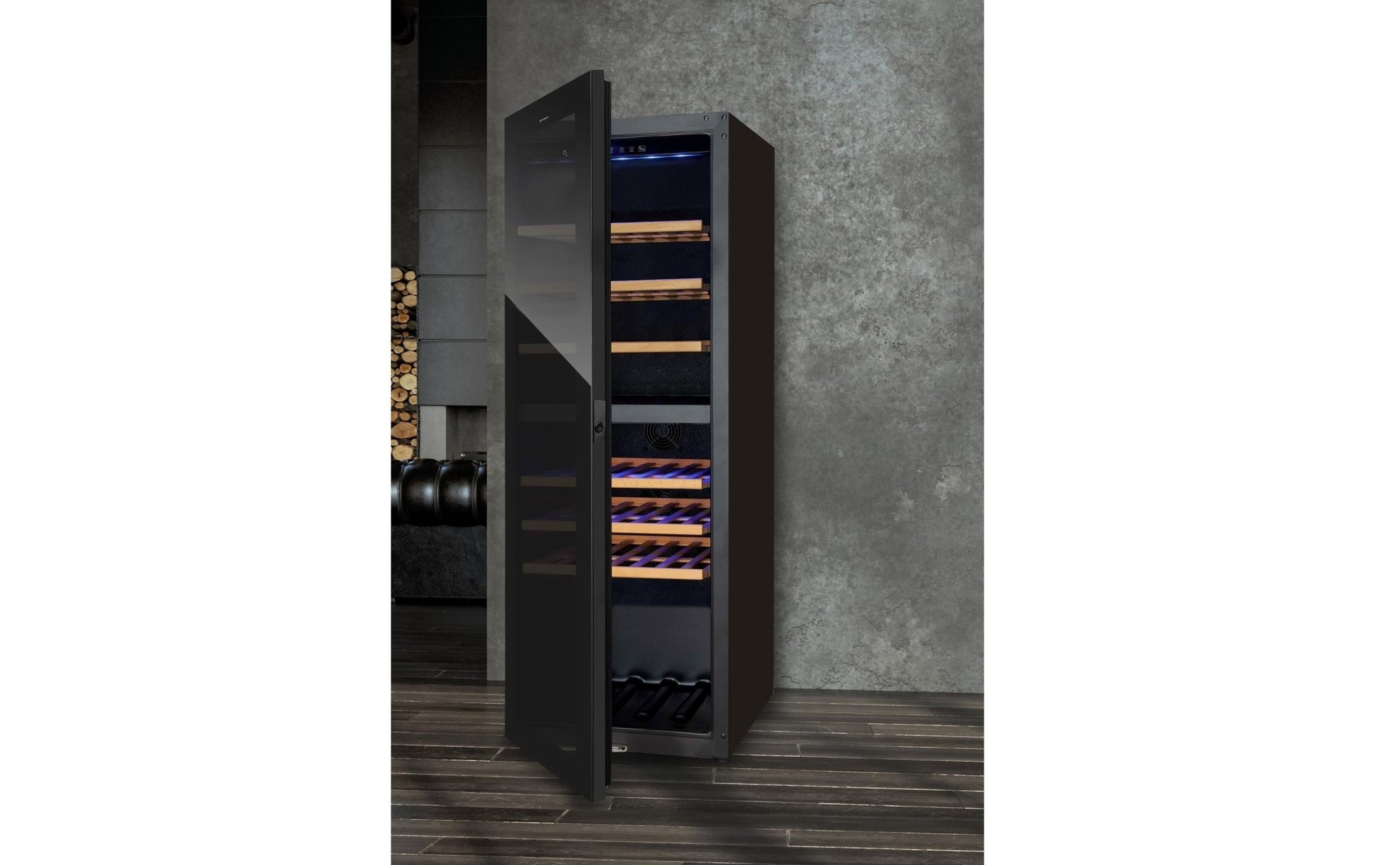 Weinklimaschrank 7744.0145 Schwarz, Links - MEGART