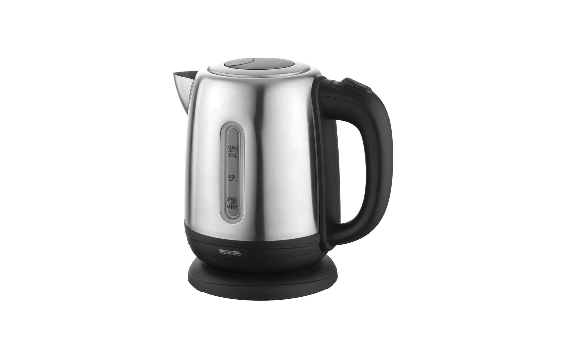 Wasserkocher 1.2 l, Schwarz/Silber - MEGART