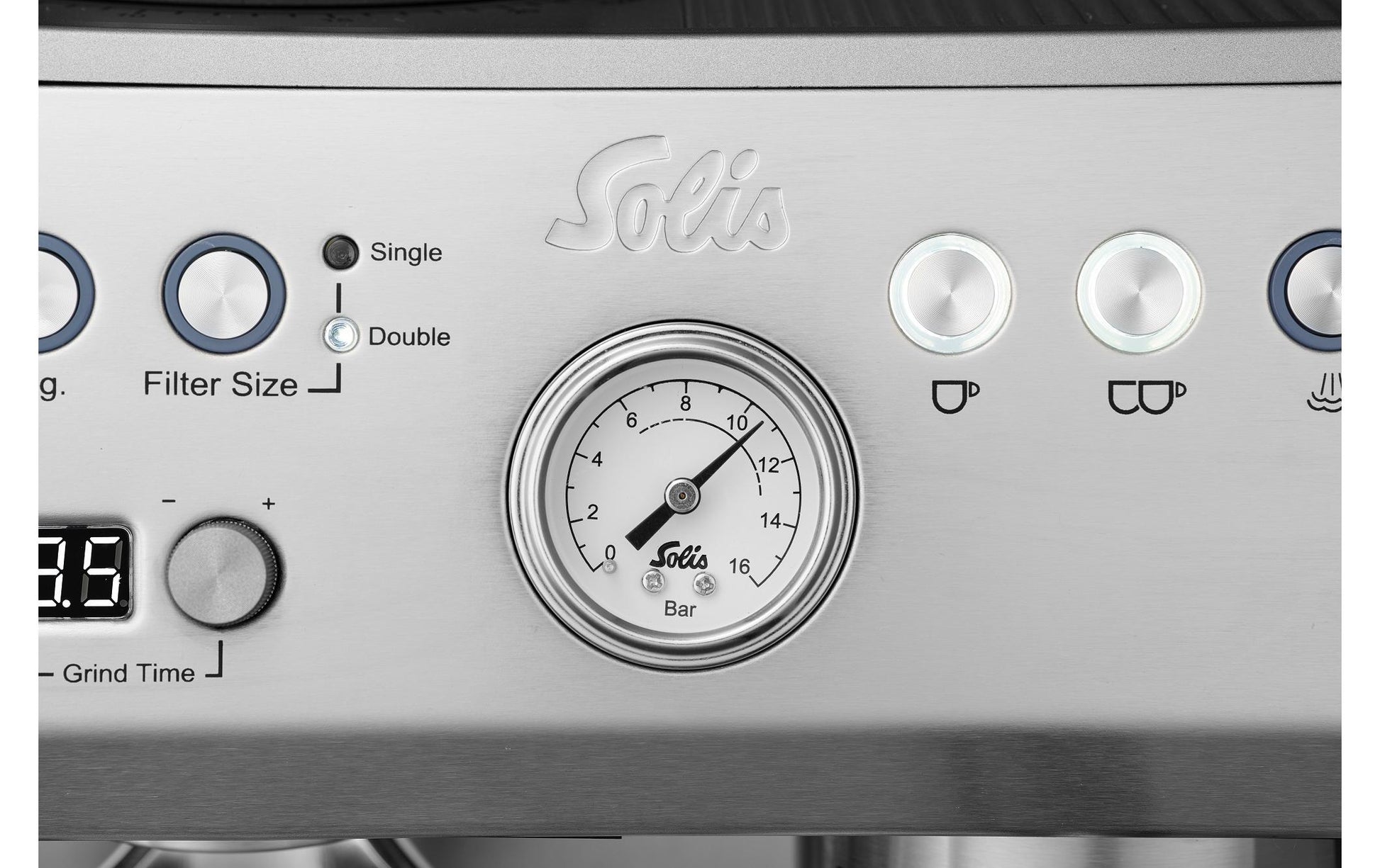 Siebträgermaschine Grind & Infuse Perfetta Silber - MEGART