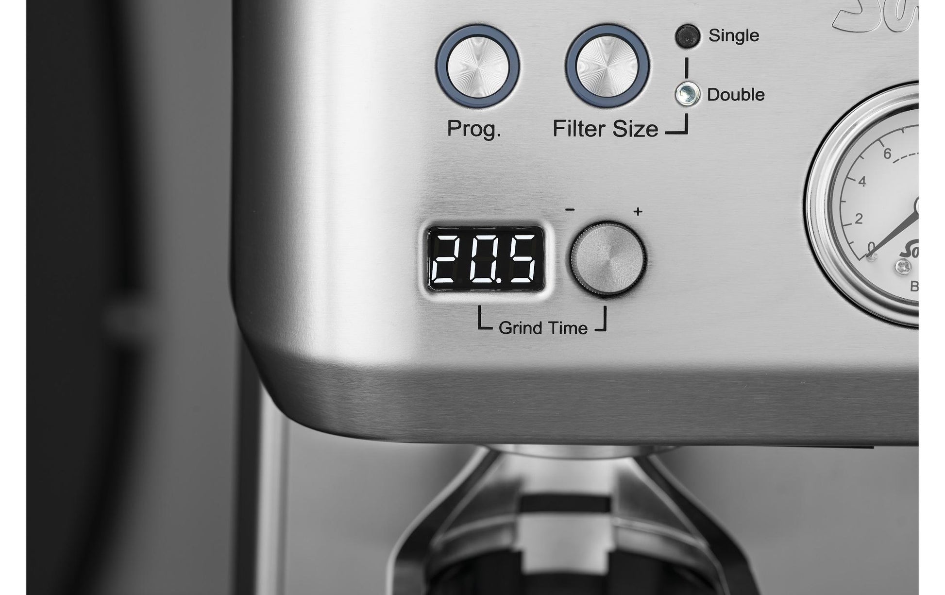 Siebträgermaschine Grind & Infuse Perfetta Silber - MEGART