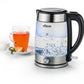 Wasserkocher 1.7 l, Schwarz/Silber - MEGART