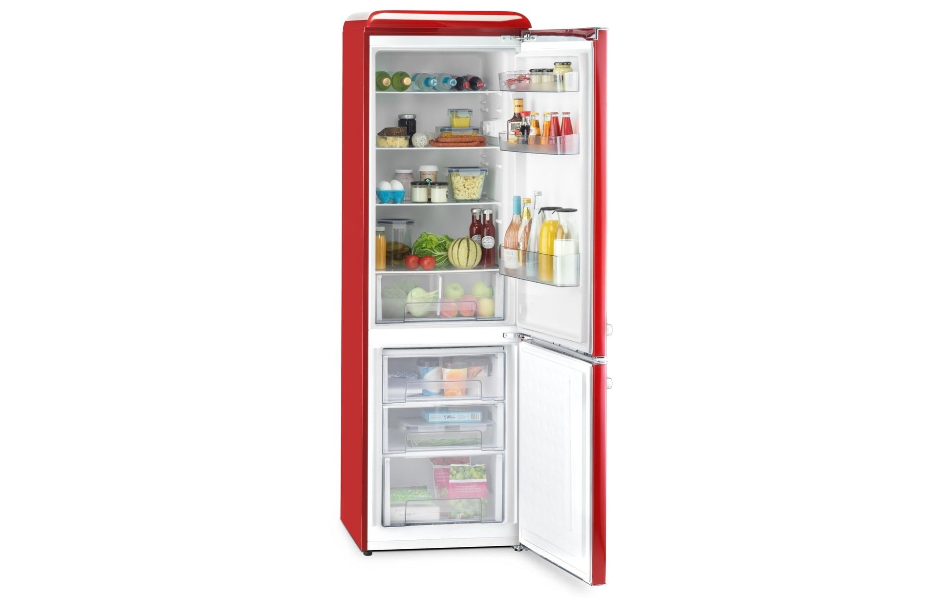 Kühl - Gefrierkombination Frescolino Classic 300 Rot - MEGART