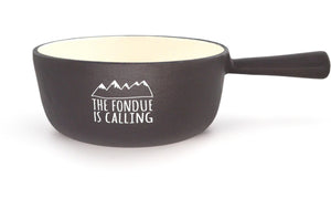 Fondue - Caquelon The Fondue is calling Schwarz - MEGART