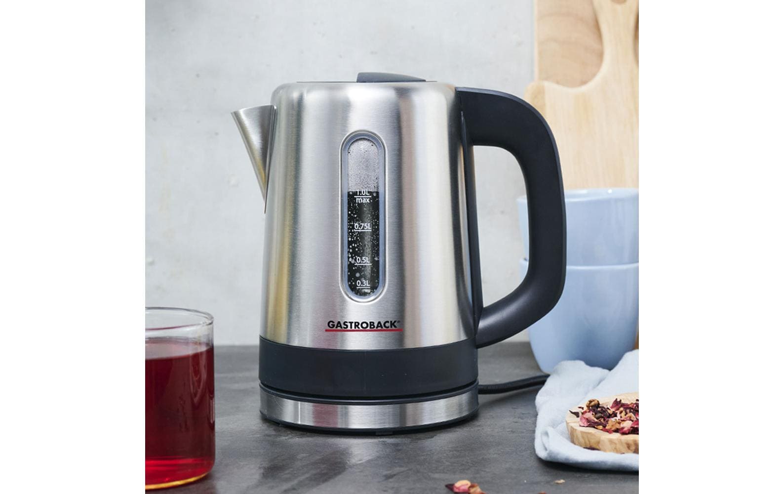 Wasserkocher Mini 1 l, Silber - MEGART