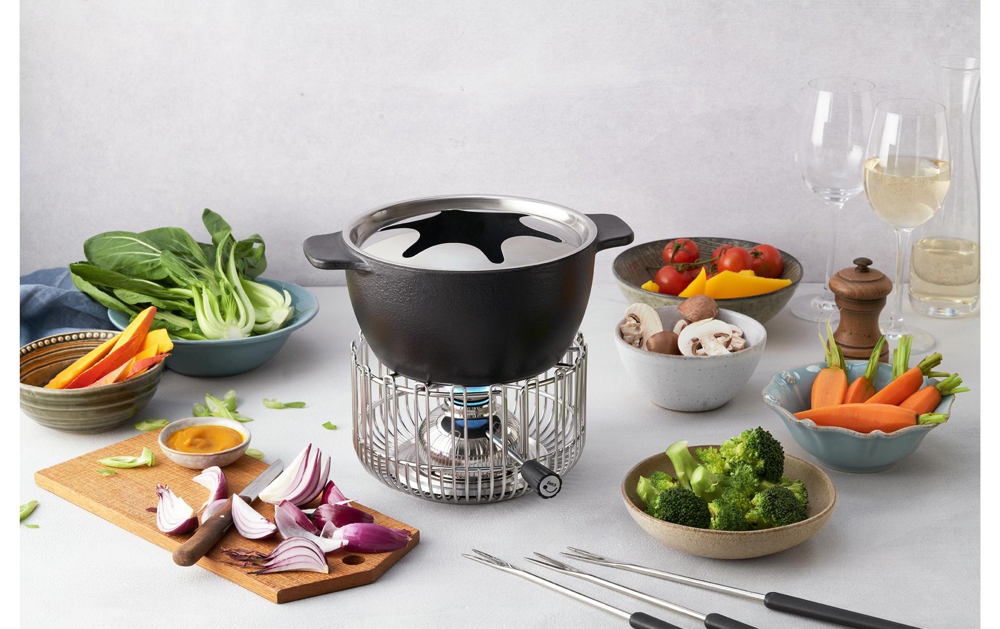 Fondue - Caquelon Allround Schwarz - MEGART