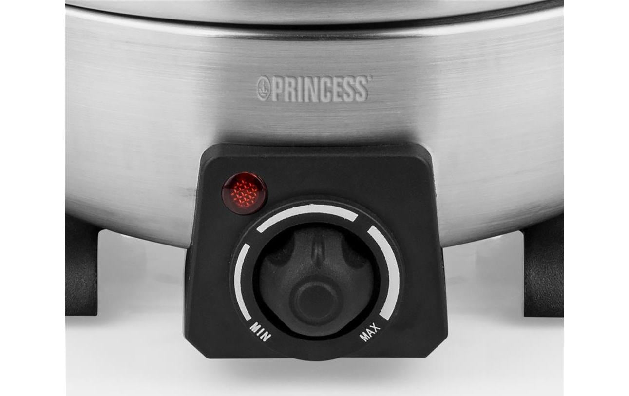 Fondue - Set All - in - One 800 Watt 7 Teile, Schwarz/Silber - MEGART
