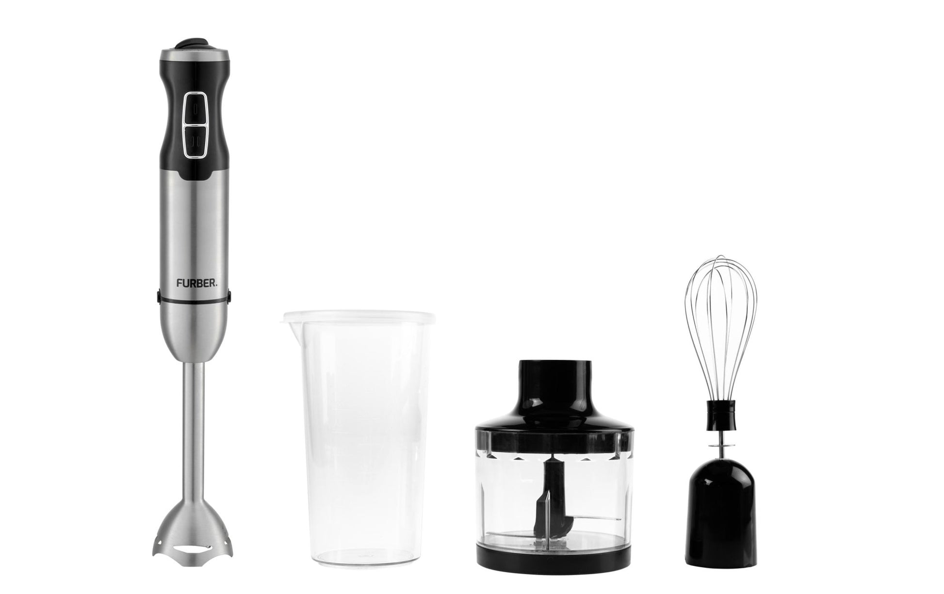 Stabmixer Pro Trio Edelstahl/Schwarz - MEGART