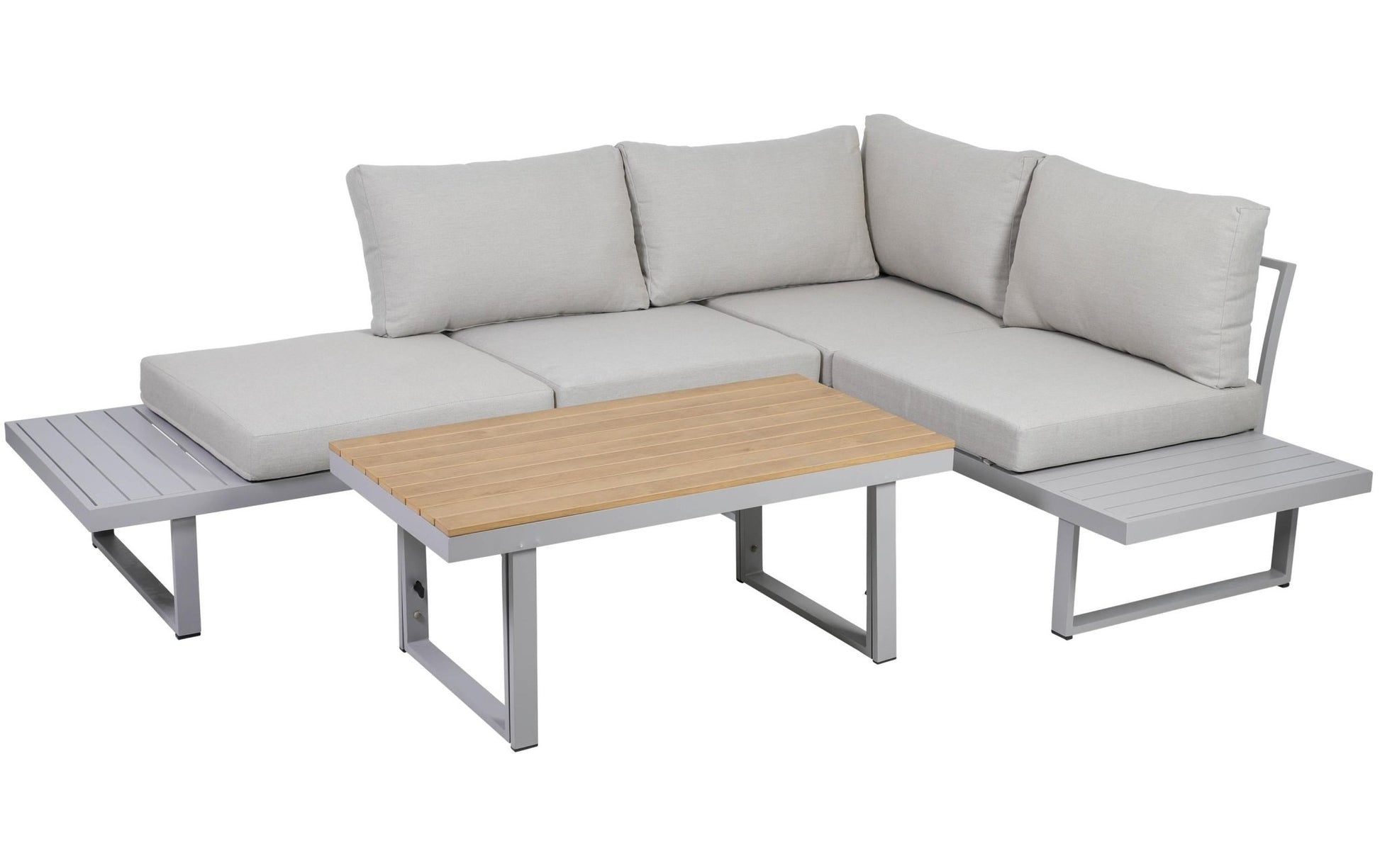 Loungeset Aruba, Grau, 3 Sitzplätze - MEGART