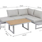 Loungeset Aruba, Grau, 3 Sitzplätze - MEGART
