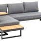 Loungeset Samara, Grau, 3 Sitzplätze - MEGART