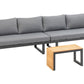 Loungeset Samara, Grau, 3 Sitzplätze - MEGART
