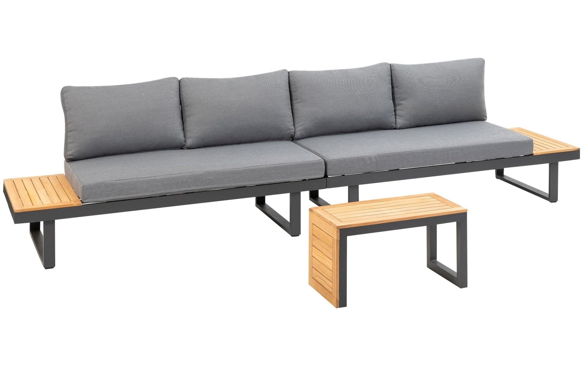 Loungeset Samara, Grau, 3 Sitzplätze - MEGART