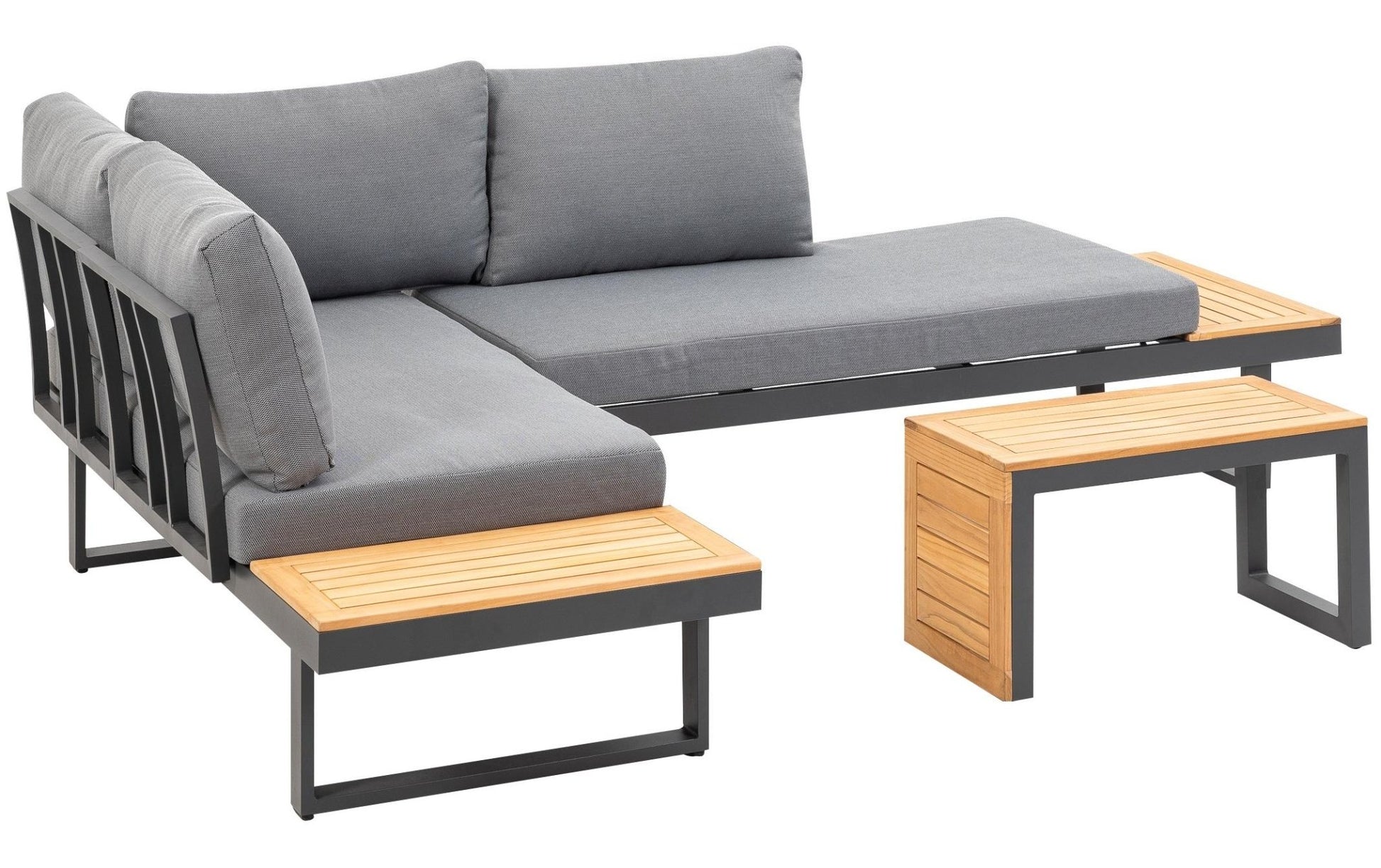 Loungeset Samara, Grau, 3 Sitzplätze - MEGART
