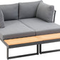 Loungeset Samara, Grau, 3 Sitzplätze - MEGART